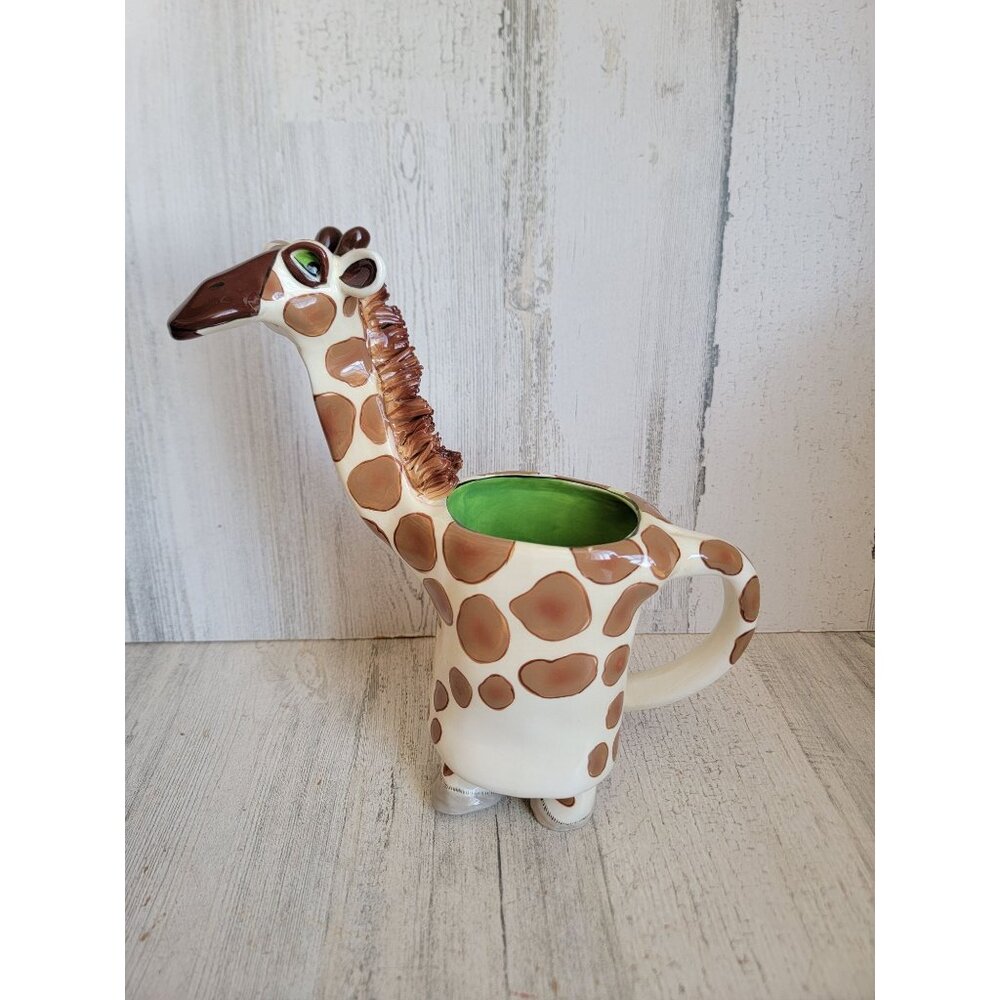 Swak unique giraffe vintage cup‎ coffee home decor Lynda Corneille collectible
